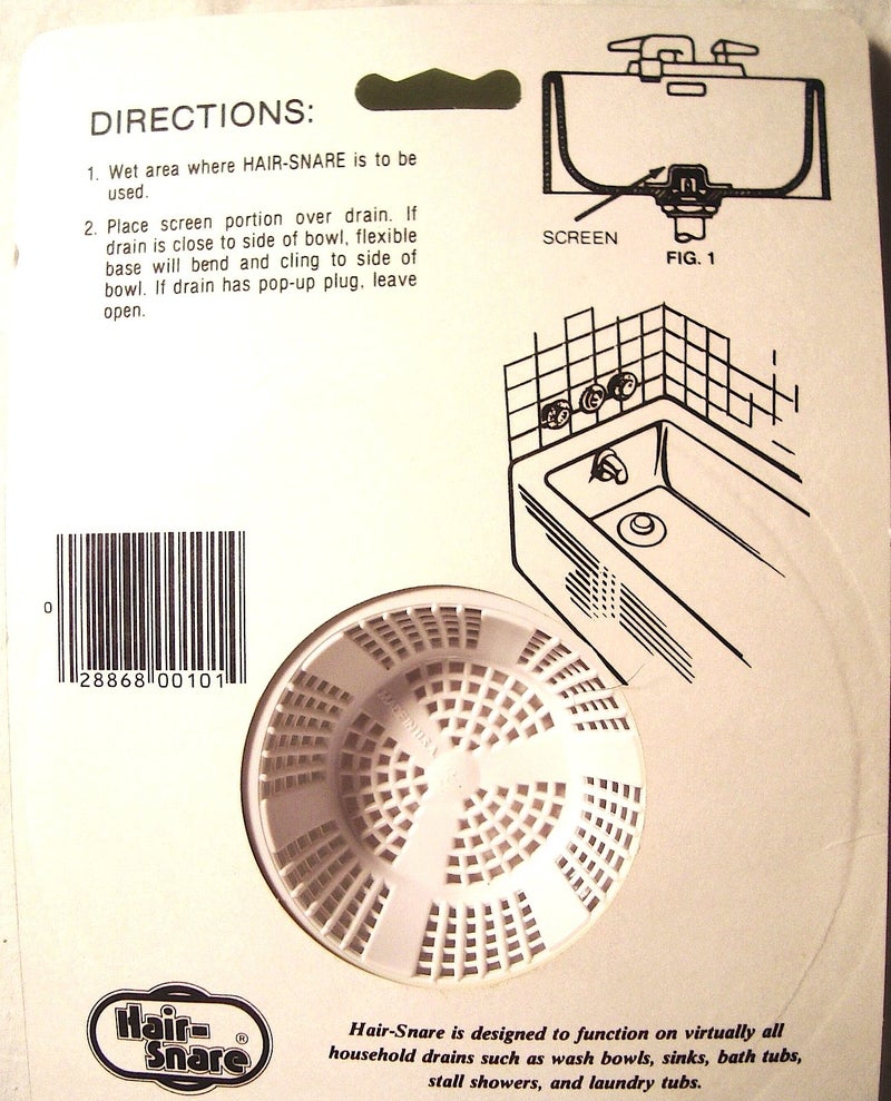 Omalley Hair Snare Drain Cover Universal - White - Image 2